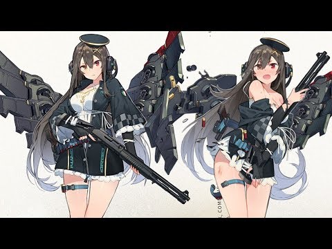   소녀전선 신규 4성 샷건 M1014 머리 위에 놓여있는 바둑돌이 귀엽습니다