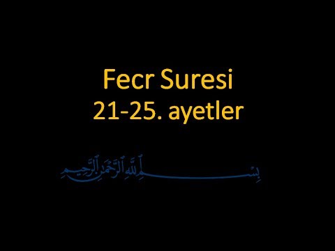 FECR SURESİ 21-25. AYETLER EZBERLE (10 TEKRAR)