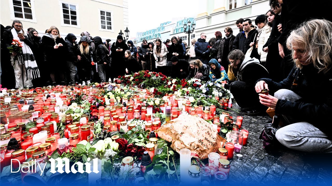 LIVE: Prague mass shooting scene