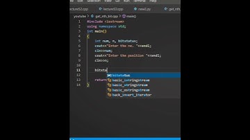Get nth bit of number in C++ #programming #coding #shorts #tutorial #youtubeshorts #bits