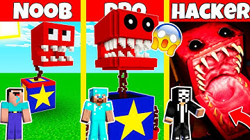PROJECT POPPY PLAYTIME TRAILER BOXY BOO HOUSE BUILD CHALLENGE - NOOB vs PRO vs HACKER / Animation