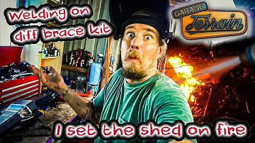 Patrol build-Ep17 - Welding the Superior Engineering comp spec diff brace kit on the rear diff