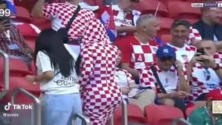 مشجعة كرواتيا في مدرجات كأس العالم