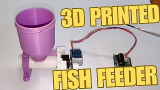 DIY 3D Printed Automatic Fish Feeder | 28BYJ-48 Stepper + NodeMCU Build &amp; Assembly