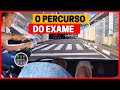 Aluna fazendo o percurso do exame em salvador