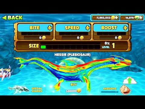 NEW LOCH NESS MONSTER NESSIE UNLOCKED!!! (HUNGRY SHARK EVOLUTION)