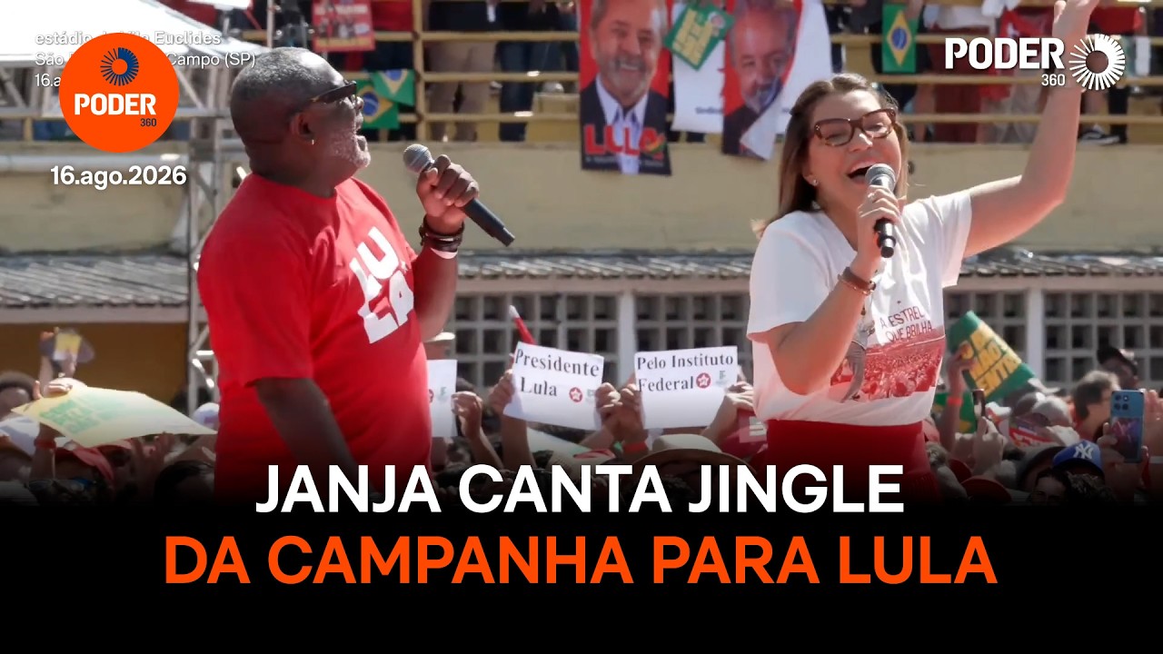 Janja vira cantora e grava clipe com jingle de campanha para Lula