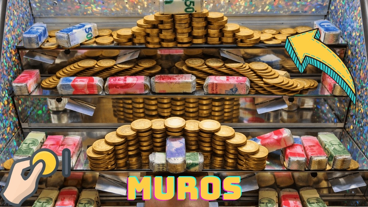 Derribando monedas en esta maquina de la suerte 02-40