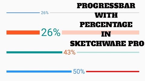 HOW TO MAKE A PROGRESSBAR WITH PERCENTAGE IN SKETCHWARE PRO
