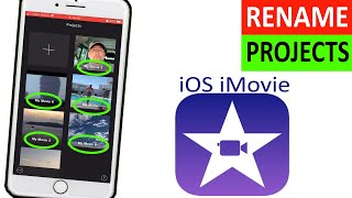 iMovie How to rename a Project on iPhone iPad - iMovie How to name a Project on iPhone iPad