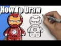 How To Draw Ironman - EASY Chibi - Step By Step - Kawaii