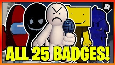 How to get ALL 25 BADGES in A FUNKY FNF RP || Roblox