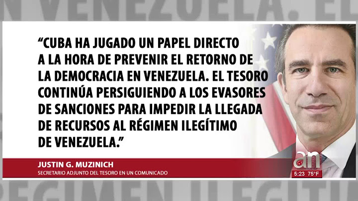 EEUU anuncia nuevas sanciones contra el régimen cubano