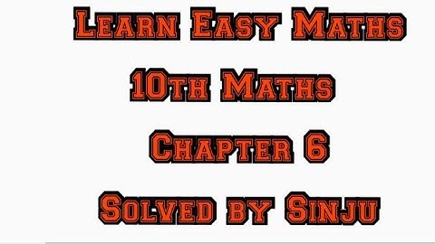 10th Maths Chapter 6 Exercise 6.32 Samacheer State board Tamil English medium