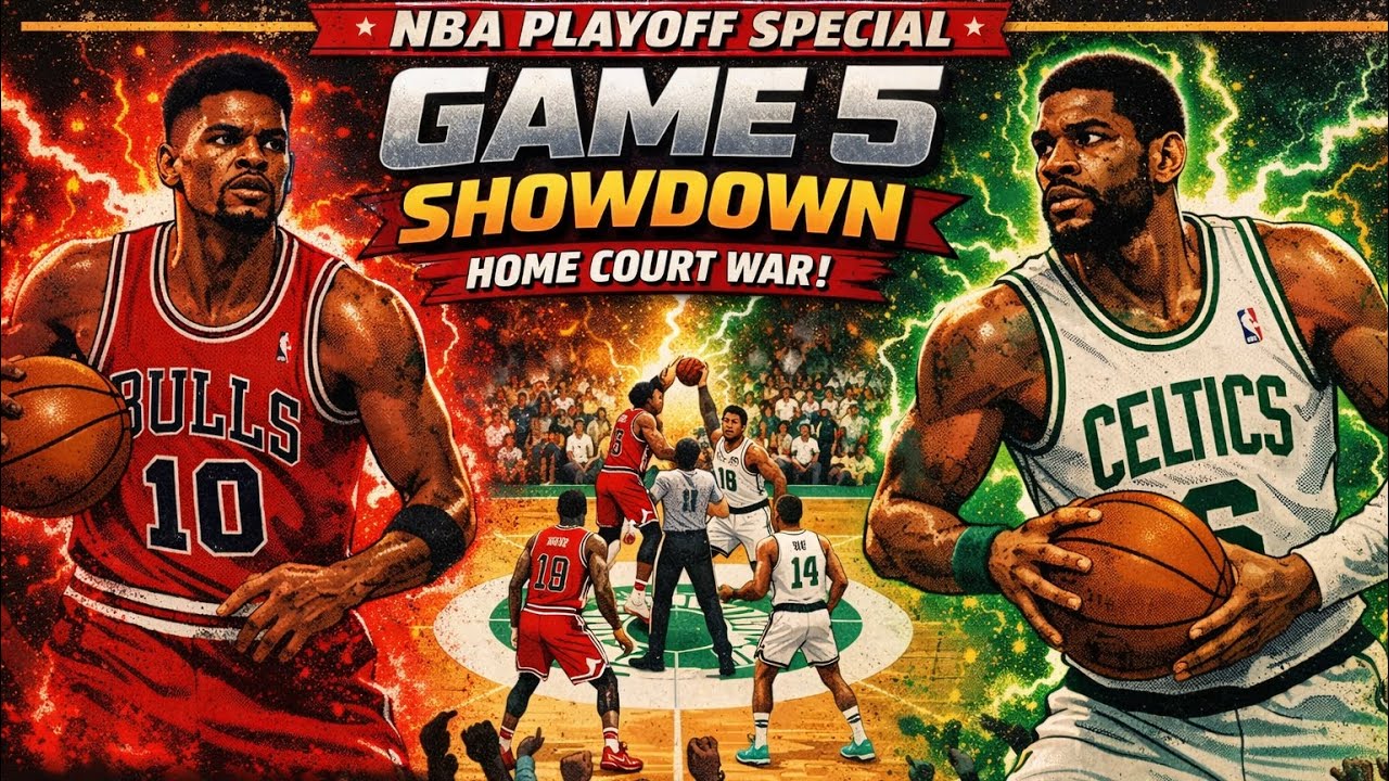 Jordan Era 1998 Playsoffs Wilt 60 Celtics vs Bulls