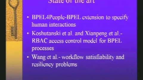 CERIAS Security: Access Control and Resiliency for WS BPEL 1/4