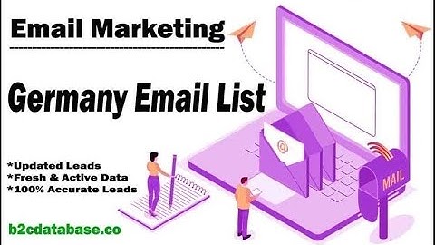 German Email List | Verified Germany B2C & Consumer Email Database for Lead Generation
