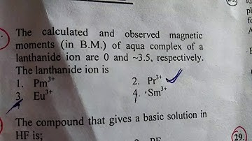 CSIR chemical science  June 2017solved questions