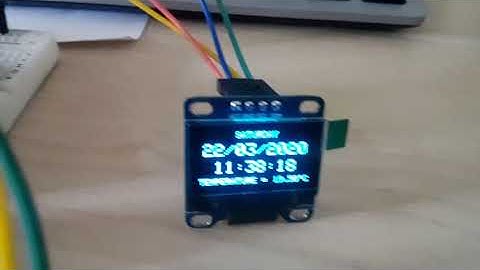 Extremely Simple Precise Digital Clock on OLED Display