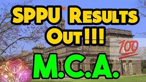 SPPU M.C.A. Results Out!!! | How to Download? | Dr. Yaseen