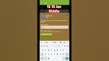 Zoo Riddle of the day 12 13 Jan #zoo #airdrop #telegram #bybit