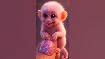Cutest Pink Monkey On Earth Only At Zanico Zoo Shorts 