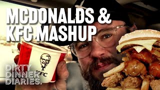 McDonalds & KFC Mashup Burger