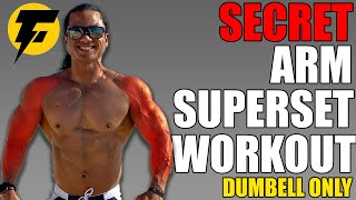SECRET Arms Superset Workout (Dumbbells Only)