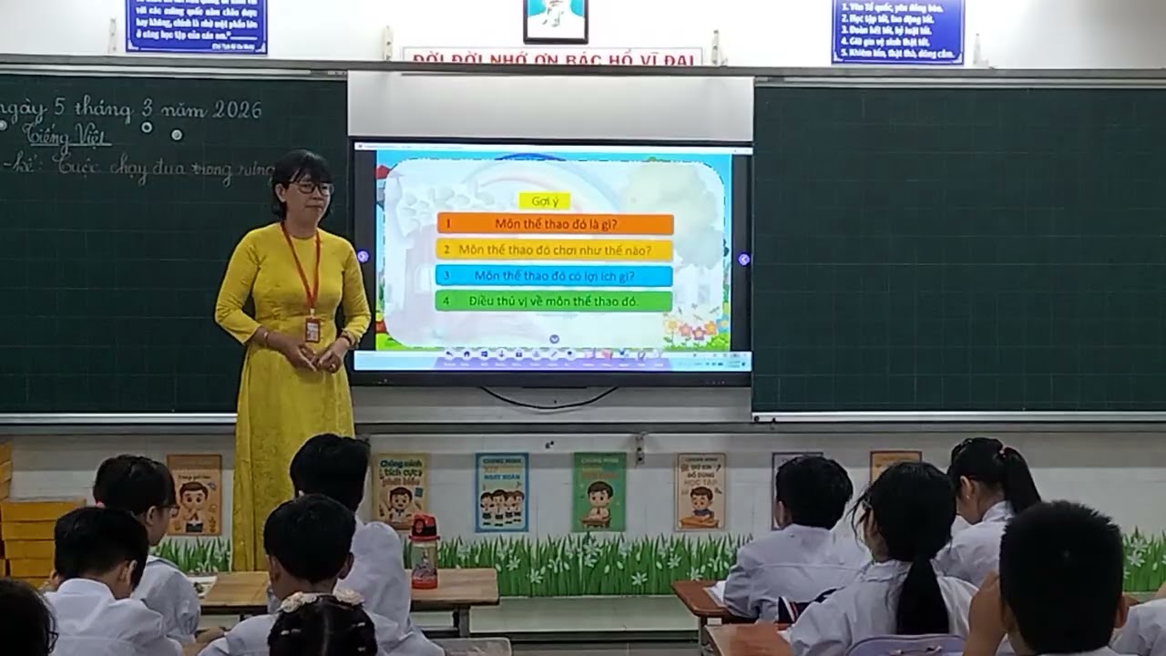 Hội thi GVG cấp trường. Lớp 3/5. Môn Tiếng Việt - Đọc kể: Cuộc chạy đua trong rừng