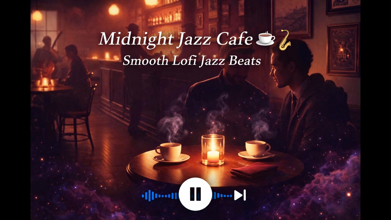 Midnight Jazz Cafe ☕ 🎷 Smooth Lofi Jazz Beats