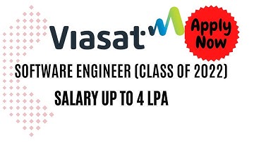 Viasat off campus Hiring | job for fresher | Salary upto 4 LPA