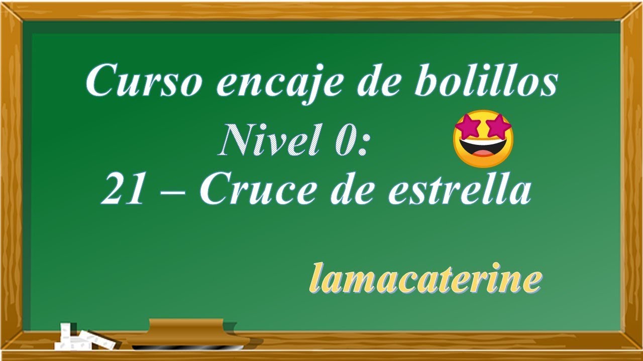 Curso encaje de bolillos nivel 0: 21 Cruce de estrella 🌟