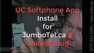 JumboTel.ca & UnitedCloud Softphone Setup for Android and IPhone screenshot 1