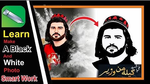 Color to Black & White Trace in CorelDraw | photo color se black and white trace kaise kare