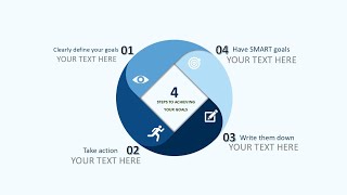 How to Create a Stunning 4-Step Goals Infographic in PowerPoint | Step-by-Step Tutorial