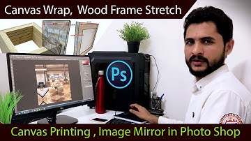 How to create a mirror wrap for canvas print & frame stretching Muazzam Graphics