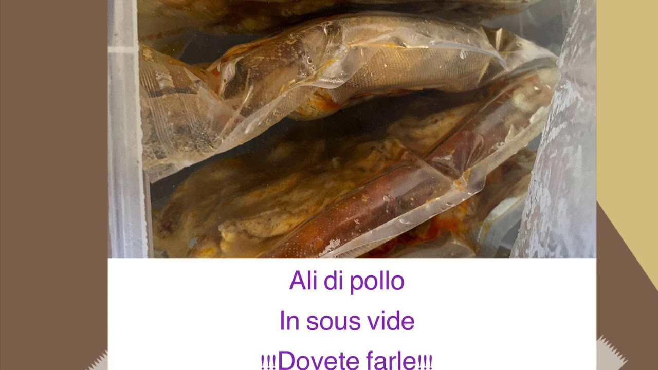 Ali di pollo in sous vide! Che bontà!!!