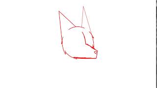 Wolf head turning animation test V2//FlipaClip