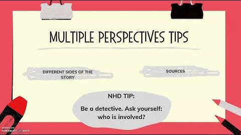 NHD Quick Tip: Why Include Multiple Perspectives?