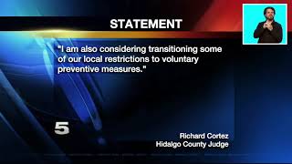 Hidalgo County judge reacts to Gov. Greg Abbott's Open Texas plan