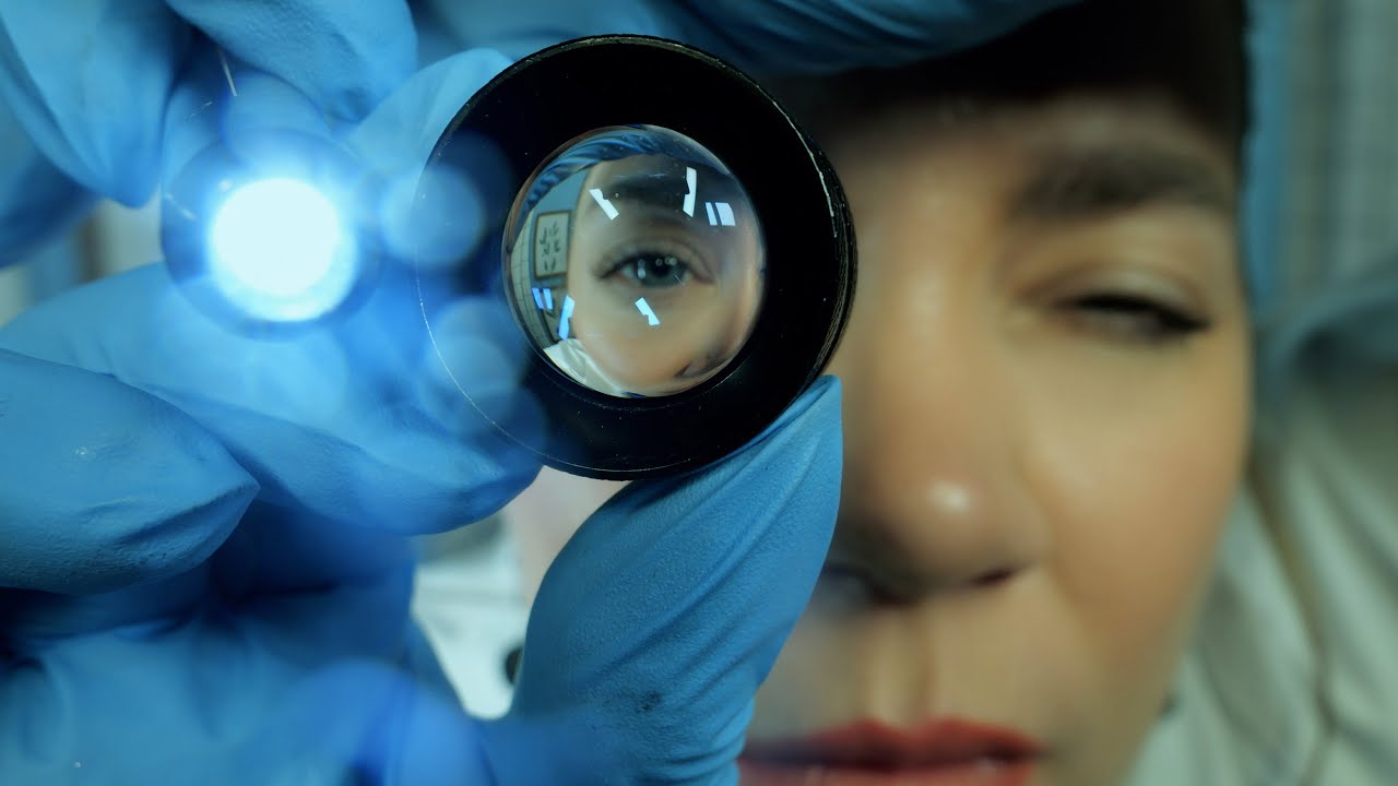 ASMR You Have Something in Your Eye | Foreign Body Removal | Close Up Eye Exam