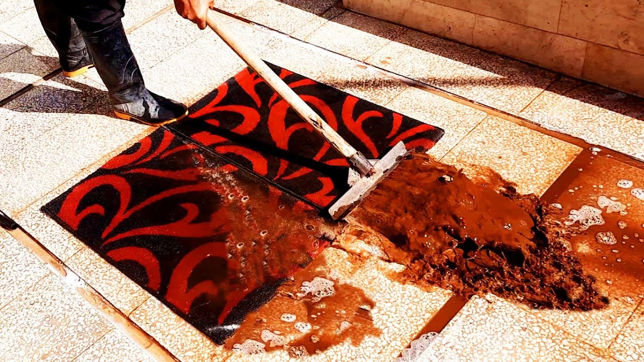 rug cleaning at home without machine by hand rug clening satisfying
