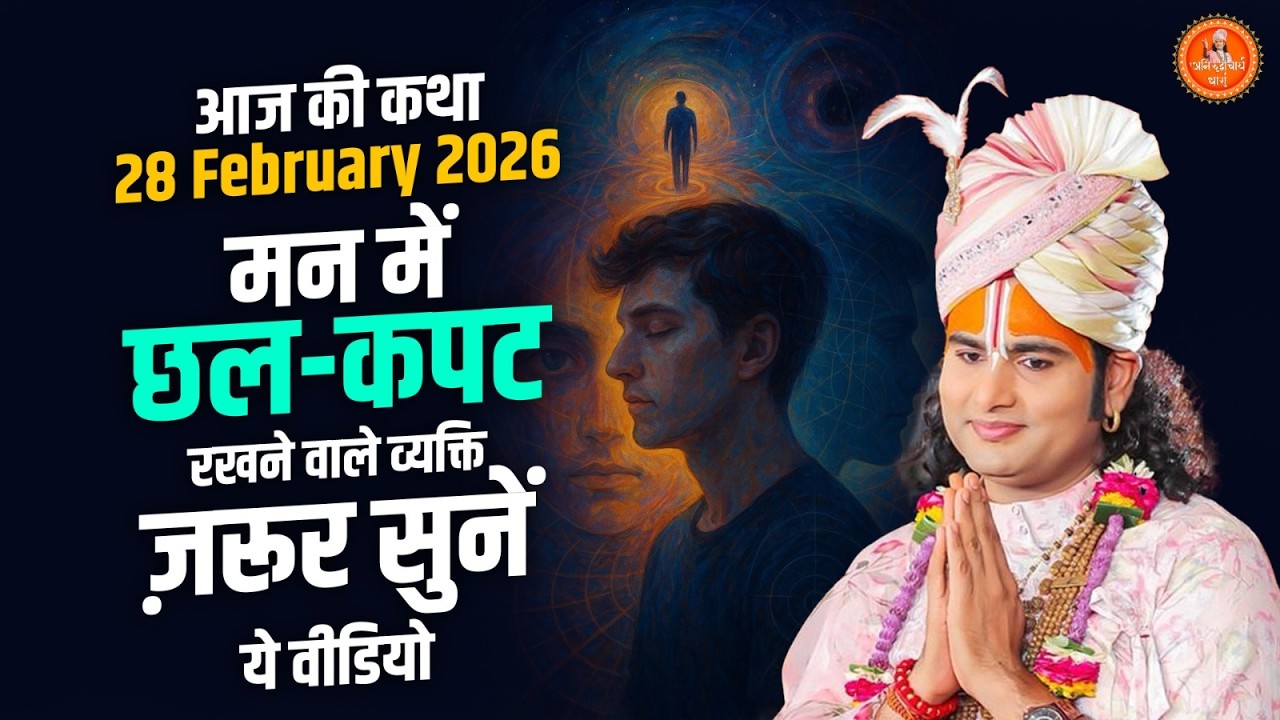 आज की कथा || 28 February 2026 || मन में छल-कपट रखने वाले व्यक्ति ज़रूर सुनें ये वीडियो