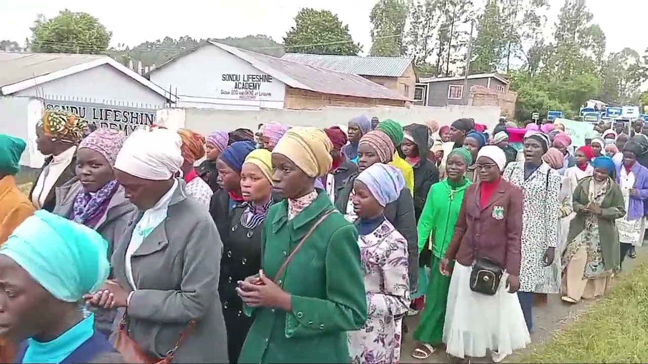 Grand procession at Sondu Students Mission 