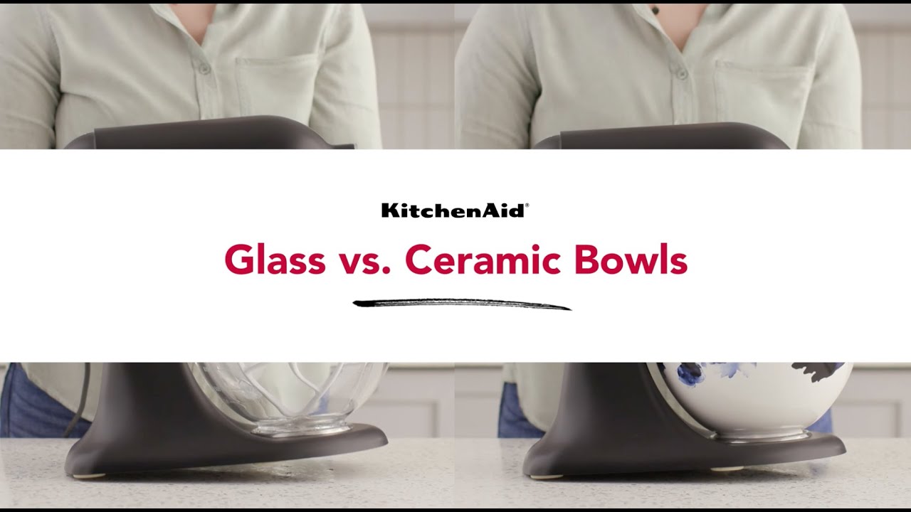 KitchenAid Residential Ceramic Glass Bowl in the Stand Mixer