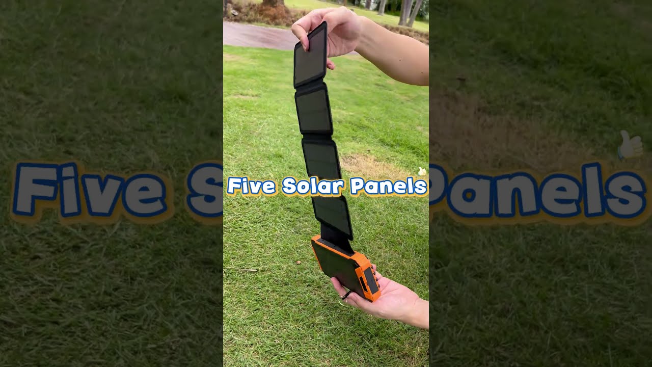 Why 5 Solar Panels Make This Charger a GAME CHANGER for Camping! ⚡🌲 #smartphone