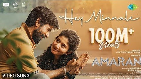 Hey Minnale - Vidio Song | Amaran | Sivakatikeyan, Sai Pallavi | GV Prakash | Rajkumar Periasamy