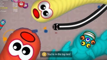 Worms zone.io snake game best gameplay No.1 in Rank time zone 100000000+ IQ #Ep19
