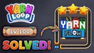 🧶 Yarn Loop: Super Hard Level 100 Walkthrough & Solution | New Update! 🧠🧩