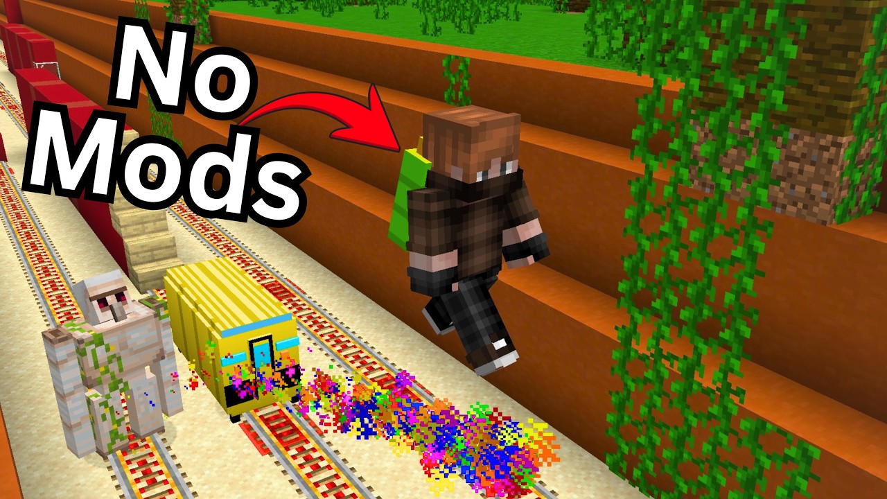 I Made A Subway Surfers With NO MODS In Minecraft!